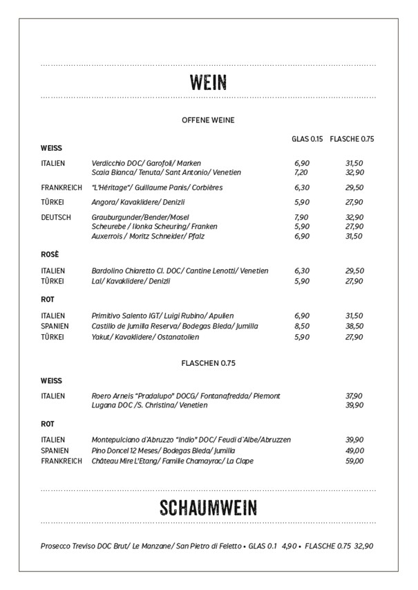Speisekarte Seite 3