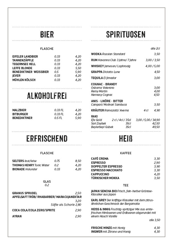 Speisekarte Seite 4